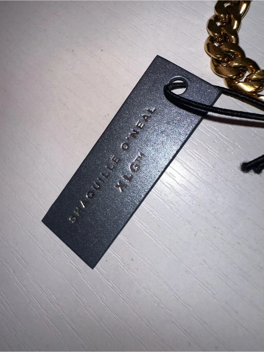 NWT Shaq Stainless Steel Gold Tone Chain